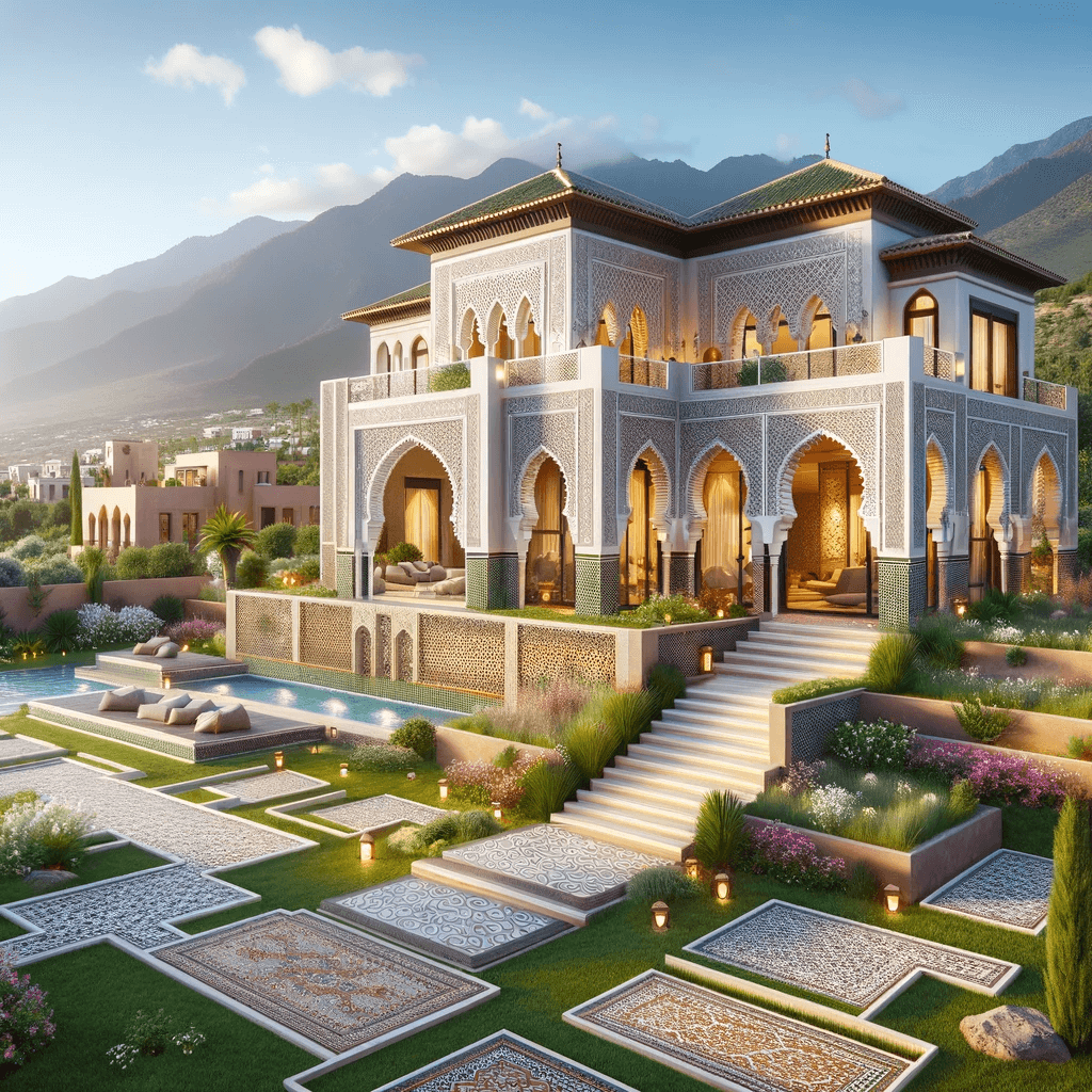 villa luxueuse de style marocain