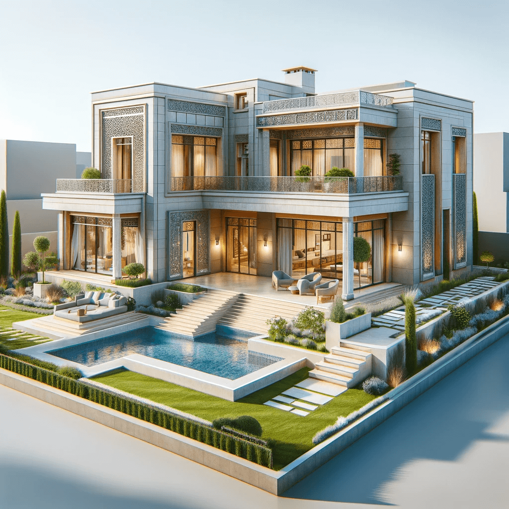 Maison moderne achevée au Maroc avec un design contemporain